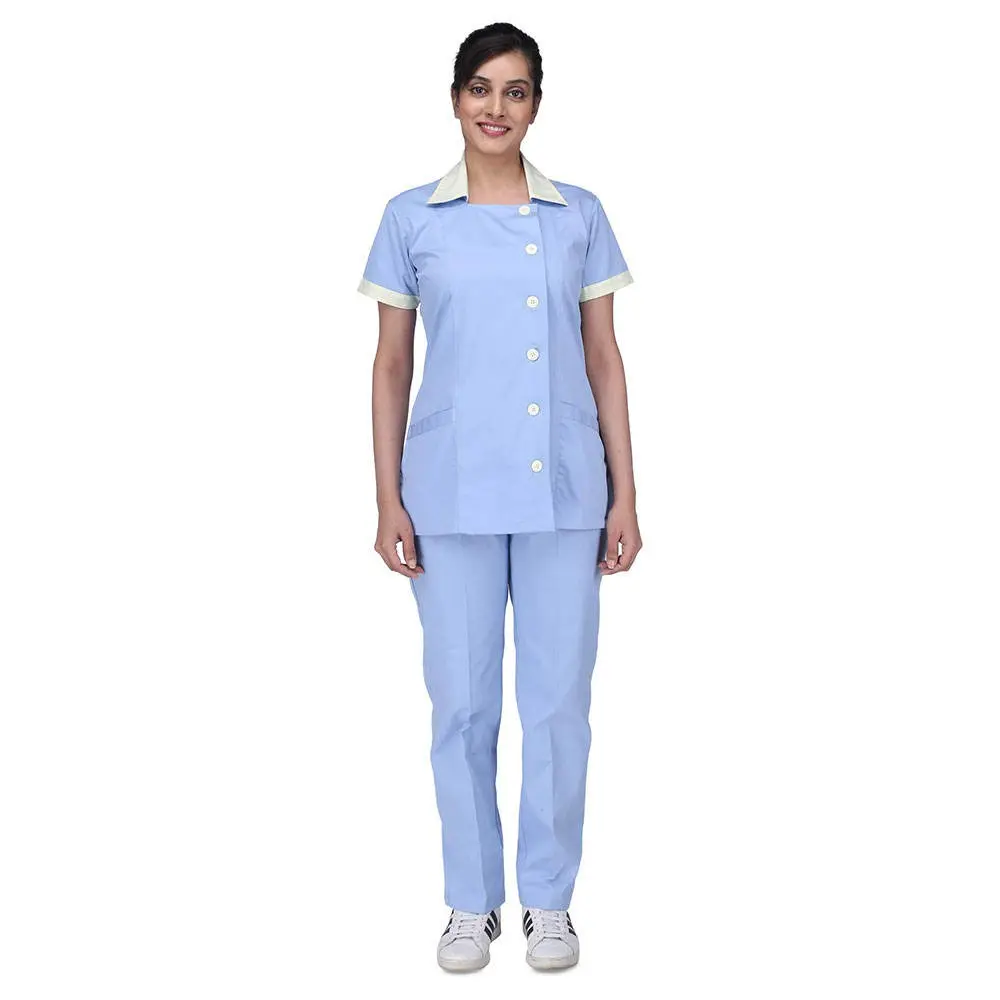 Stijlvolle Vrouwen Verpleegster Tweedelige Medische Scrubs Pak Korte Mouw Kliniek Schoonheidssalon Ziekenhuis Uniform Dragen