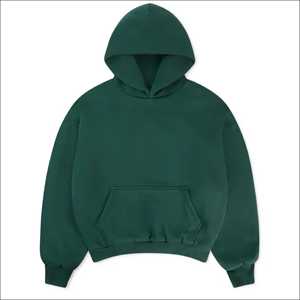 Sweat-shirt à capuche surdimensionné de haute qualité 500 g/m², logo personnalisé, uni, noir, lourd, coupe ample pour homme, sweat-shirt unisexe - Product Image 5