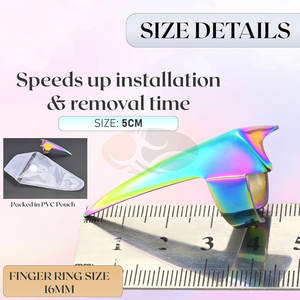 Anillos Profesionales para Separar el Cabello, Pinzas de Acero Inoxidable para Trenzar con los Dedos, Estilismo de Salón, Extensiones de Cabello Humano - Product Image 3