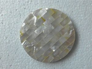 Posavasos con incrustaciones de nácar para Decoración de mesa, posavasos con incrustaciones de resina, juegos de té y café, posavasos con incrustaciones de fregona, accesorios de mesa - Product Image 2