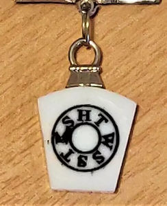 Sur mesure 32mm Keystone et 24mm étiquette de poitrine nouvelle marque maître maçonnique Style religieux poitrine bijou ruban Style traditionnel - Product Image 3