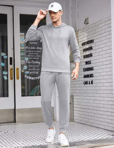 Survêtement léger en nylon ripstop pour homme, blanc uni, séchage rapide, imperméable, vêtements de sport d'extérieur, col à capuche pour la course à pied en hiver - Product Image 4