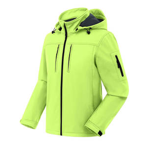 Chaqueta Softshell para hombre de alta calidad de secado rápido y precio bajo con tela de lona con cuello con capucha - Product Image 1