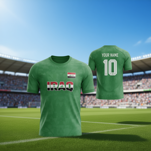 Set Maglia da Calcio dell'Iraq Personalizzabile con Nome e Numero 2026 per Abbigliamento Tifosi Coppa del Mondo - Product Image 3