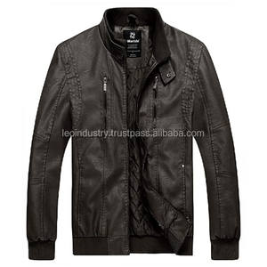 Chaqueta Bomber personalizada de cuero auténtico para hombre, chaqueta de cuero negro para motocicleta, gran oferta - Product Image 6