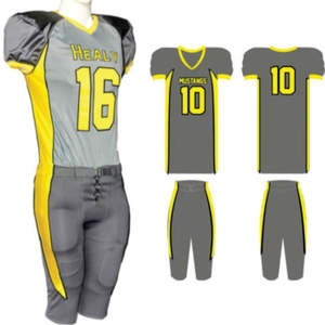 <b>Black</b> <b>and</b> <b>white</b> Contrast Colour Good Quality OEM Service Best Supplier Hand Made Adult Wear American <b>Football</b> Uniform - Product Image 2