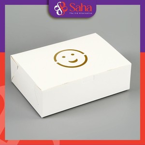 Caja de regalo plegable Kraft biodegradable personalizada OEM, cara sonriente bonita a la moda para comida, pastel de frutas, embalaje de fideos - Product Image 5