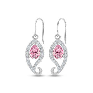 Boucles d'oreilles pendantes en argent sterling 925 de qualité supérieure pour femmes et filles, accessoire de mode - Product Image 1