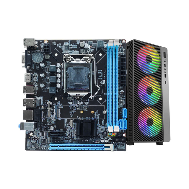 H61 LGA1155 Motherboard DDR3 Dual Channel Gaming Desktop Mainboard VGA Interface Support Intel I3 I5 I7 Processor PC Motherboard