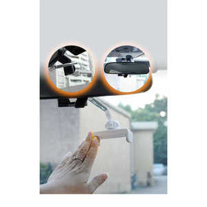 ที่วางโทรศัพท์ติดกระจกมองหลัง Netzy SAFALG-01 สีขาว ขาตั้งพลาสติกปรับได้ พร้อมที่ยึดแม่เหล็กในรถยนต์ บรรจุกล่อง - Product Image 4