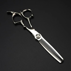 Ciseaux de coiffure en acier inoxydable personnalisés pour femmes et hommes Ciseaux de coiffure professionnels ergonomiques en titane - Product Image 2