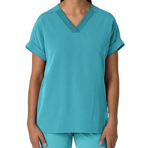 Haut de blouse de travail ample à épaules tombantes pour femme, en tissu doux de qualité supérieure, uniformes d'infirmière lavables, tenues médicales pour hôpital 2026 - Product Image 1