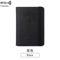 Nouvelle mode, porte-passeport léger antivol RFID en PU, avec fermeture éclair et fermeture à pression, sac de voyage multifonctionnel pour documents, idéal pour les affaires