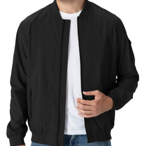 2024 OEM Polyester Zip-Up Wholesale Slim Breathable Quick-Dry Eco-Friendly Winter Lightweight Windbreaker Bomber <b>Jacket</b> for <b>Men</b> - Product Image 5