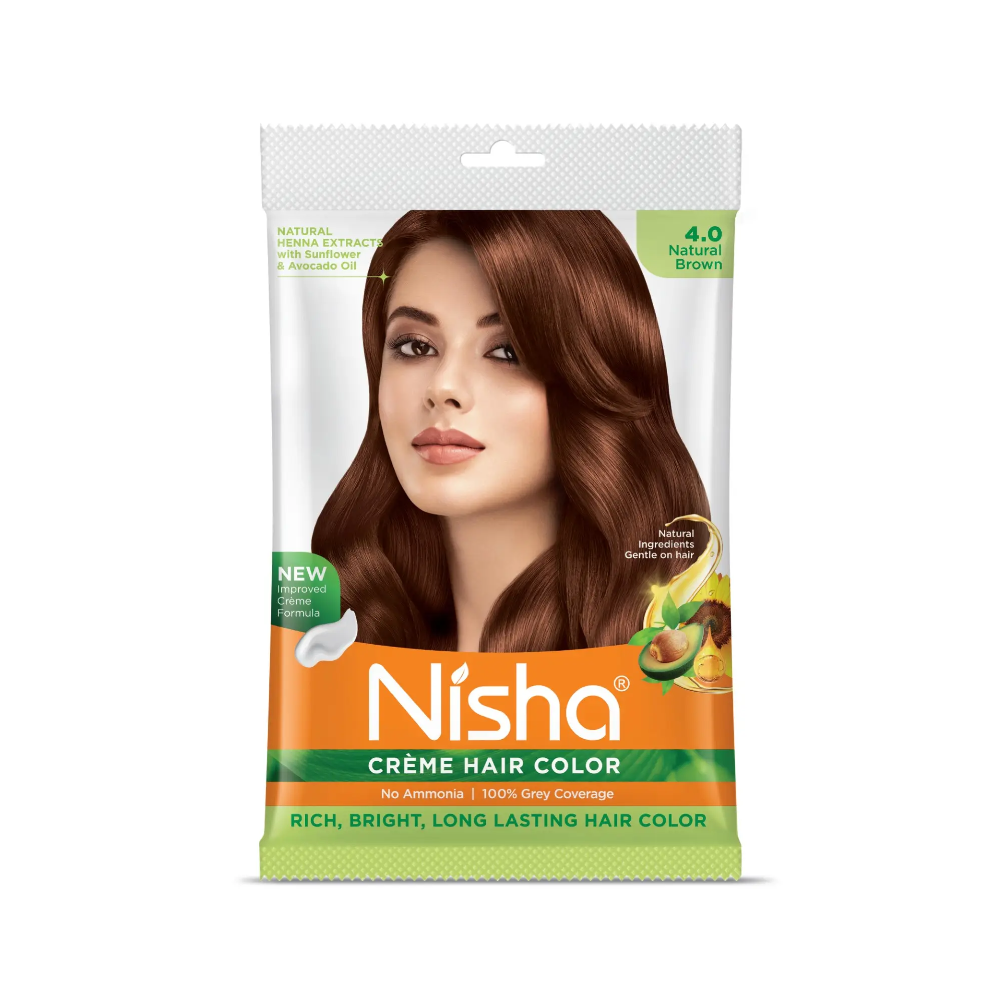 Buy Cream Hair Color Rich Bright Long Lasting Hair Color For Ultra Soft Deep Shine 100% Grey Coverage Chocolate Brown