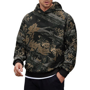 Sudaderas con capucha estampadas para hombre al por mayor con diseño forrado de algodón 100% estilo informal transpirable para la temporada de invierno - Product Image 1