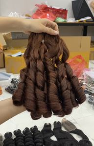 ช่อต่อผมบริสุทธิ์ลอนผมหยิกเวียดนามลอนยาว8 "-30" จาก2023 - Product Image 6