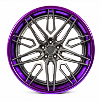 Jantes en alliage d'aluminium forgé monobloc personnalisées de 15 à 19 pouces, concaves profondes, finition argent brossé, 5x114.3, compatibilité universelle G20 G30 G80 G82