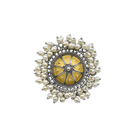 Top vente de qualité supérieure en argent se ressemblent Dualtone élégant belle boucle d'oreille bijoux pour les filles et les femmes au meilleur prix