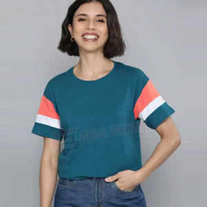 Camisetas Personalizadas con Logotipo Personalizado para Mujer, Ligeras, Transpirables, Anti-Pilling, de Secado Rápido, Cuello Redondo, Manga Corta, Ropa Casual, Teñido Liso - Product Image 1
