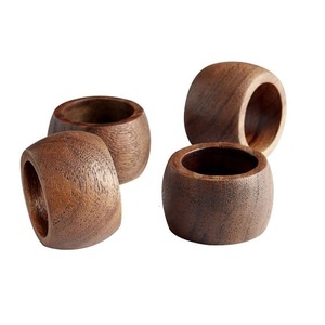 ที่ใส่ผ้าเช็ดปากดีไซน์คลาสสิก พร้อมการตกแต่งแบบธรรมชาติ ชุด 3 ชิ้น สำหรับโรงแรม บ้าน สวน ใช้ตกแต่งโต๊ะอาหาร อุปกรณ์บนโต๊ะอาหาร - Product Image 4