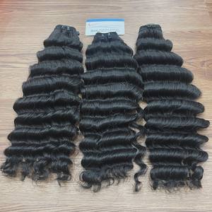 Extensions de cheveux humains vietnamiens à ondulation profonde lâche, cheveux vierges bruts, mèches de cheveux en vrac, vente en gros - Product Image 4