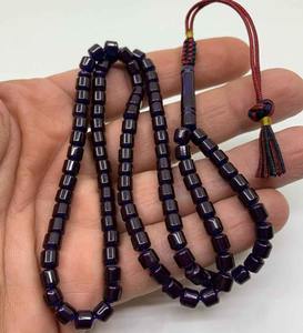 Vente en gros de 33 pièces de chapelets de prière islamiques de 10 mm, tasbih, chapelet musulman, bracelet en pierre naturelle avec pompon, cadeau - Product Image 4