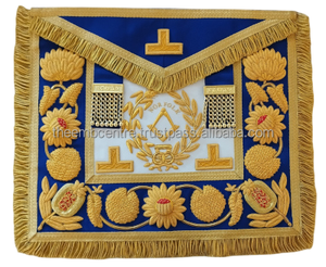 Premium <b>Craft</b> Provincial Apron Hand Embroidered Masonic Regalia Bullion <b>Wire</b> High Quality Custom Wholesale Supplier - Product Image 3