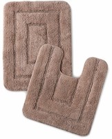 Ensemble de 10 tapis de bain en bouclettes 100% coton, absorbant l'eau, séchage rapide, lavable, antidérapant, à poils touffus, pour usage domestique