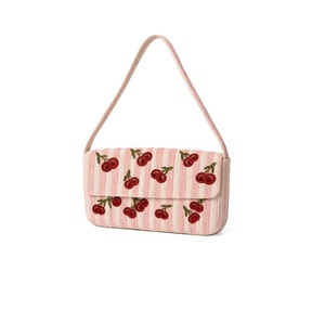 Bolso de mano elegante con bordado y cuentas para bodas, estilo vintage, con cuentas de semillas y bordado decorativo. - Product Image 5
