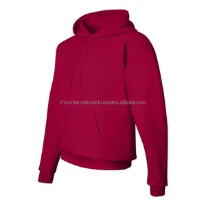 Pull à capuche personnalisé pour hommes, de haute qualité, 100% polaire, surdimensionné, uni, vente en gros