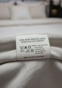 Juego de Funda Nórdica de Lino 100% Orgánico - Juego de Ropa de Cama de Lino Suave y Ecológico de 4 Piezas con Cierre de Botones - Product Image 5