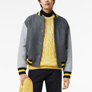 NOUVEAU 2025 Veste universitaire en laine personnalisée de haute qualité Streetwear de créateurs Veste universitaire en laine surdimensionnée de printemps pour hommes - Product Image 2