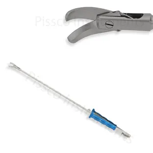 MICS <b>Scissors</b> 70 Degree Fully <b>Curved</b> 5mm Shaft 28cm Working Length Round Handle Cardiac Surgery Instruments - Product Image 1