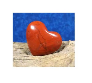 หัวใจแจสเปอร์สีแดงธรรมชาติหัวใจคริสตัลอัญมณี25มม. และ30มม. สำหรับตกแต่งและของขวัญ - Product Image 1