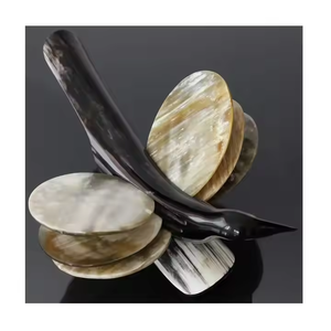Stylish Classic Cow Buffalo Horn Eco-Friendly <b>Coaster</b> Natural Ox Horn Beer Mug & Coffee <b>Tea</b> <b>Coasters</b> Crescent Crafts - Product Image 3