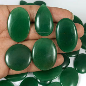 Natural Green Aventurine Cabochon Semi Precious <b>Loose</b> <b>Gemstone</b> Wholesale Lot For Silver Jewelry making - Product Image 3