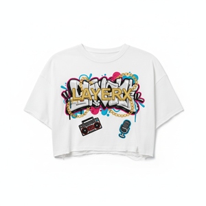 เสื้อยืดครอปทรงบ็อกซี่ผ้าฝ้าย 100% สำหรับผู้ชาย ไซส์ใหญ่ รับสกรีนลายแบบแอพพลิเค่ สไตล์สตรีทแวร์แบบดิสเทรส ผลิตจากวัสดุเป็นมิตรต่อสิ่งแวดล้อม คุณภาพสูง - Product Image 2