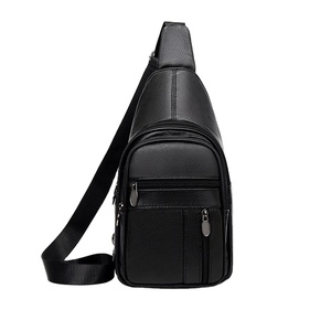 Manufacturer Custom <b>Men</b> <b>Messenger</b> Chest <b>Bag</b> Designer Waterproof Charging Anti Theft Genuine Leather Eco-friendly Crossbody - Product Image 1