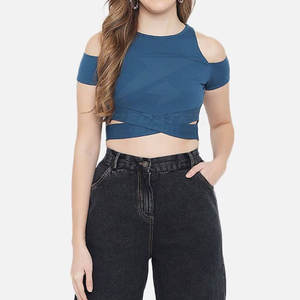 Customized Lightweight Women <b>Crop</b> <b>Top</b> Premium Quality Casual Wear Women <b>Crop</b> <b>Top</b> New Design <b>Crop</b> <b>Top</b> - Product Image 5