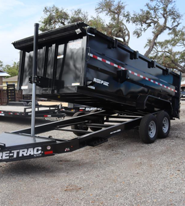 Premium Build 7 x 16 FT Pro Series Heavy Duty Dump Trailer Hydraulic Telescopic Hoist 4 FT Steel Side Walls - Product Image 1