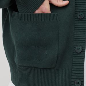 Custom Designed Top-Quality V-Neck Cardigan Sweaters for Women Knitted Button Closure Embroidered Greek College Logo Casual - Product Image 4