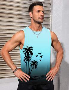 Débardeurs d'entraînement sans manches à capuche pour hommes avec t-shirt graphique pour l'entraînement sportif et musculation - Product Image 2