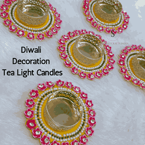 <b>Wedding</b> Table Centerpiece Glass and Iron <b>Candle</b> Holder Eco-Friendly Portable Multicolor Patch work Tea Light Holder - Product Image 1