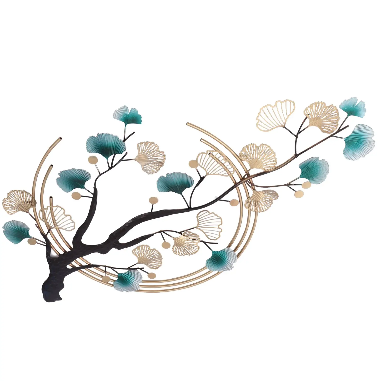 Tree With Ginkgo Leaf Metal Wall Deco Create A Great Focal Point And A Touch Of Luxury With This Floral Art In Any Interior Area