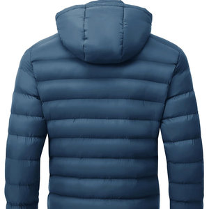 Logotipo personalizado Calor Impermeable de alta calidad Ropa al aire libre Chaquetas de hombre Cuello con capucha Chaqueta acolchada de tamaño regular para hombres - Product Image 2