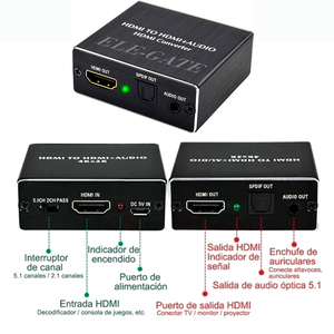 Splitter e Convertitore Audio HDMI 4K con Estensione in Fibra Ottica da 60 Metri - Product Image 5