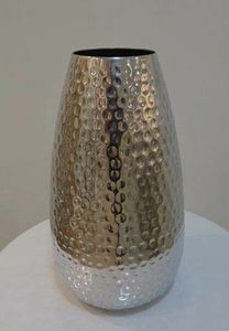 Jarrón de mesa redondo de estilo costero, jarrones de flor de hierro de latón de aluminio con caja de flores de lujo para decoración del hogar - Product Image 5