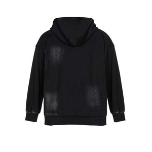 Acid Washed French Terry 400G 100% Cotton Embroidery Printing Custom basics Zipper Up <b>Men's</b> Clothing <b>Men's</b> Hoodies Sweatshirts - Product Image 2