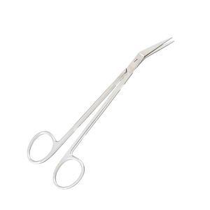 Vente en gros de ciseaux à gomme Locklin 160mm Ciseaux angulaires à bord de scie Ciseaux d'opération médicale en acier métallique - Product Image 1